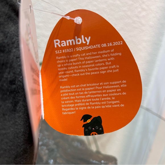☮️NWT☮️ Squishmallows Halloween 2023 13”Rambly! - Picture 6 of 8